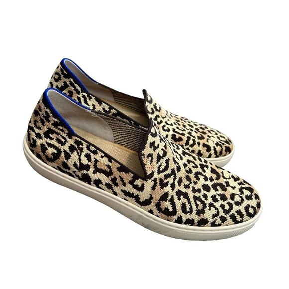 9.5 Rothy's Leapord Print Slip On Sneakers Great Condition! - Picture 9 of 15